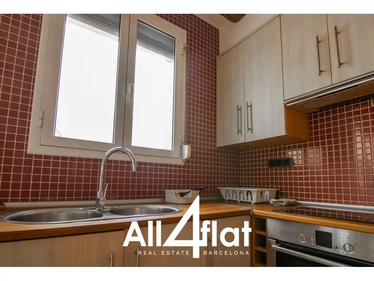 Kitchen of Flat for rent in Barcelona  with Heating, Parquet flooring and Furnished