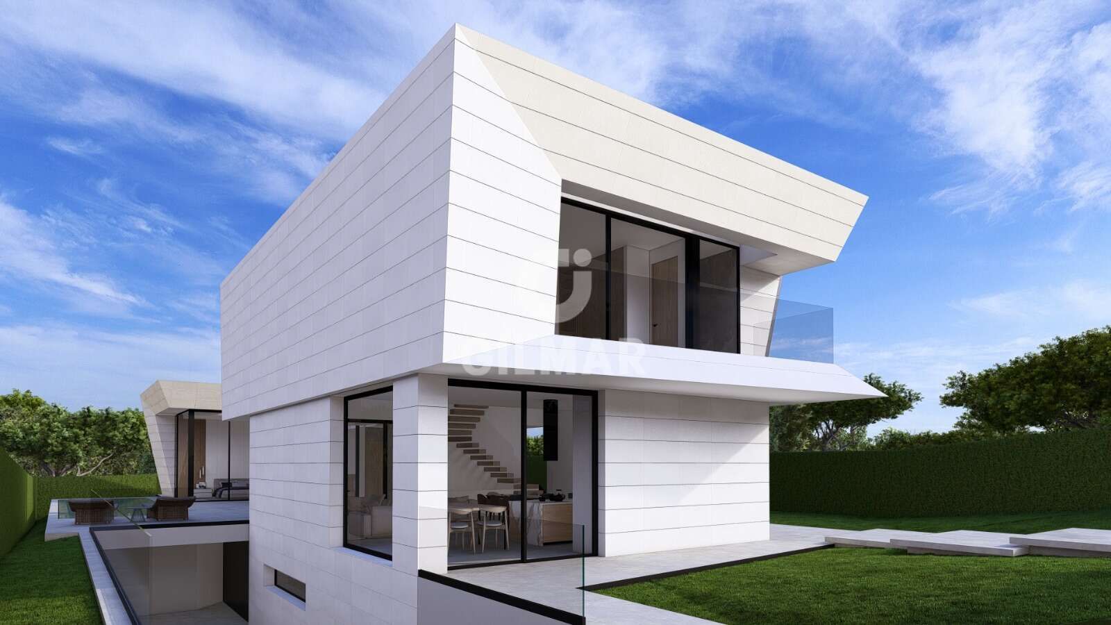 Vista exterior de Casa o xalet en venda en Boadilla del Monte amb Calefacció, Jardí privat i Piscina
