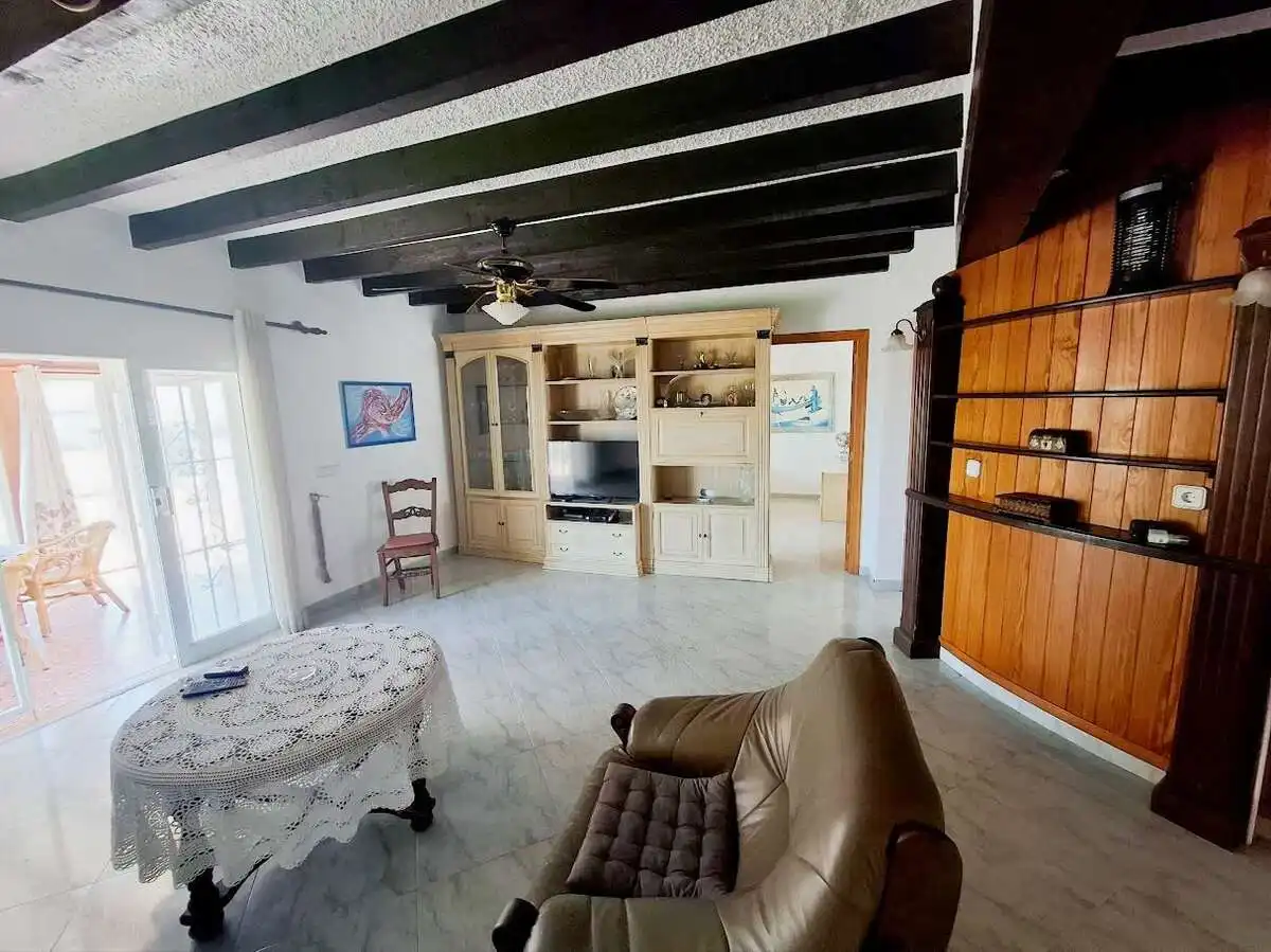 Sala d'estar de Casa o xalet en venda en Benissa amb Calefacció, Jardí privat i Terrassa