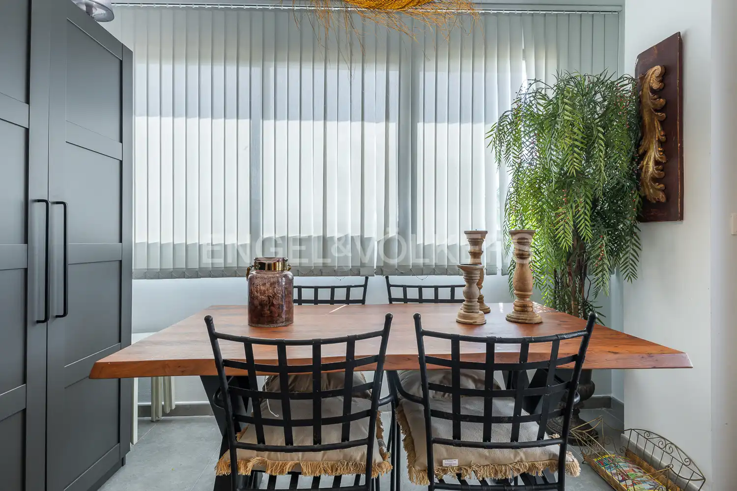 Dining room of Flat for rent in El Verger  with Air Conditioner, Heating and Private garden
