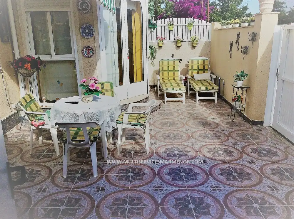 Terraza de Apartamento en venta en Los Alcázares con Aire acondicionado, Jardín privado y Amueblado