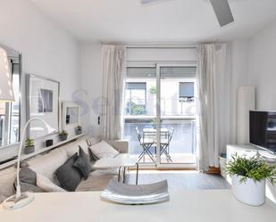 Living room of Apartment to rent in  Barcelona Capital  with Air Conditioner, Heating and Terrace