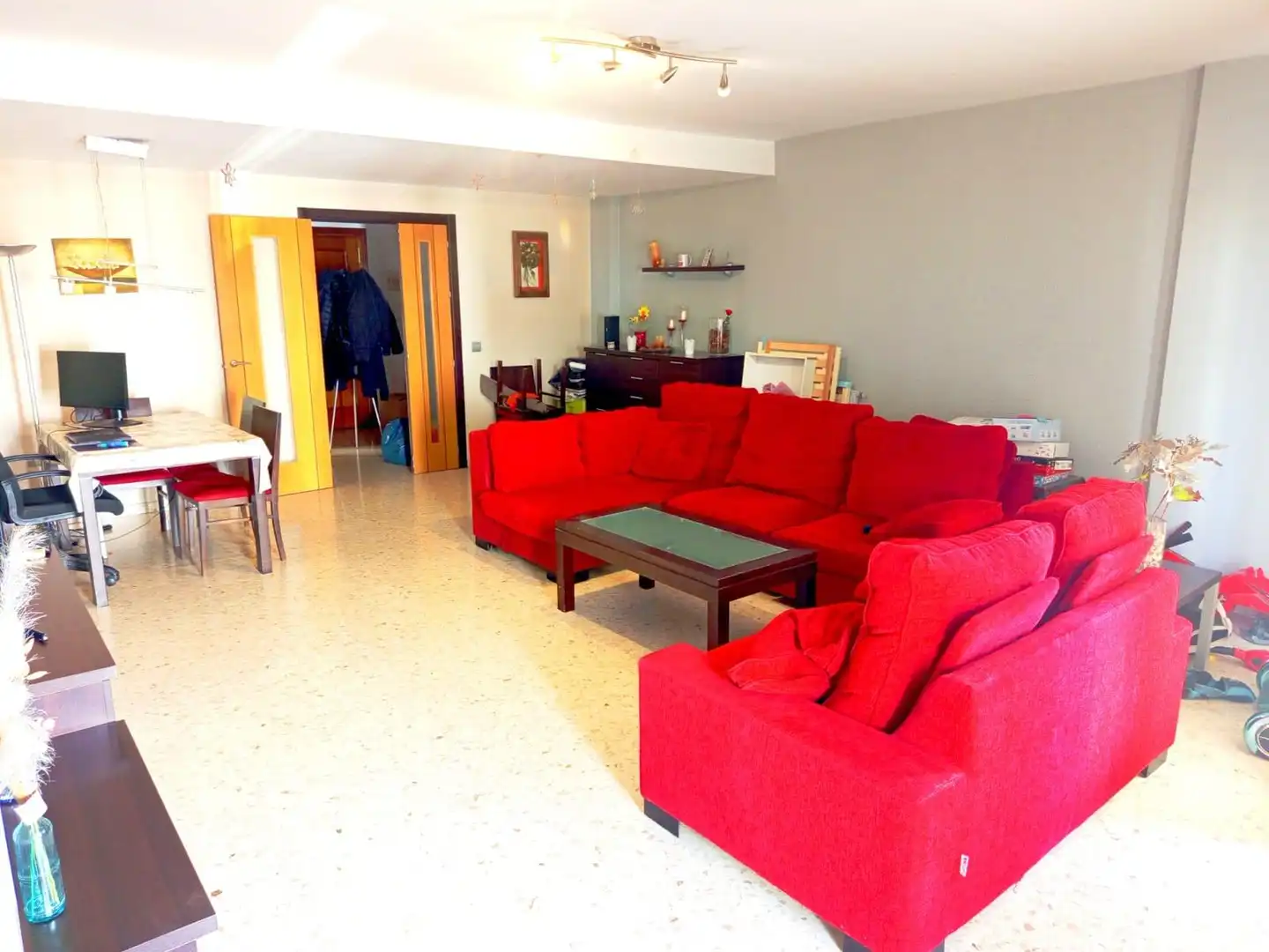 Living room of Duplexes for sale in Chiclana de la Frontera  with Air Conditioner, Terrace and Storage room