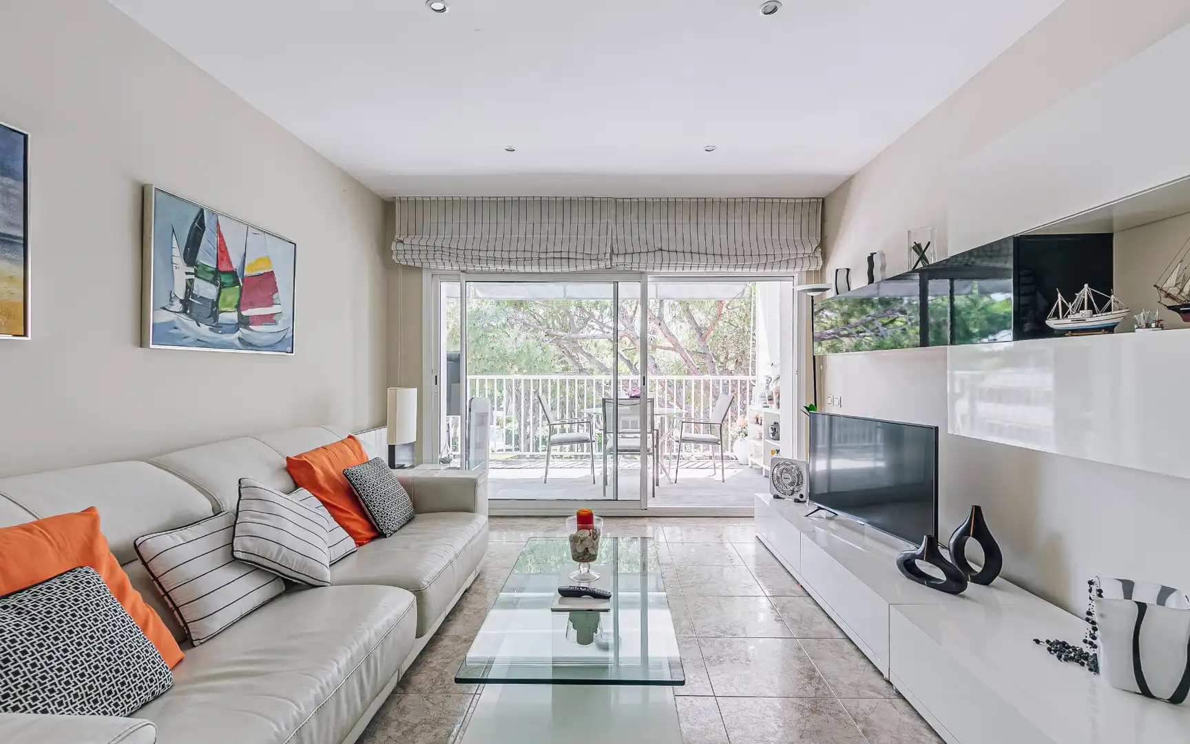Living room of Flat for sale in Castelldefels  with Air Conditioner, Heating and Private garden