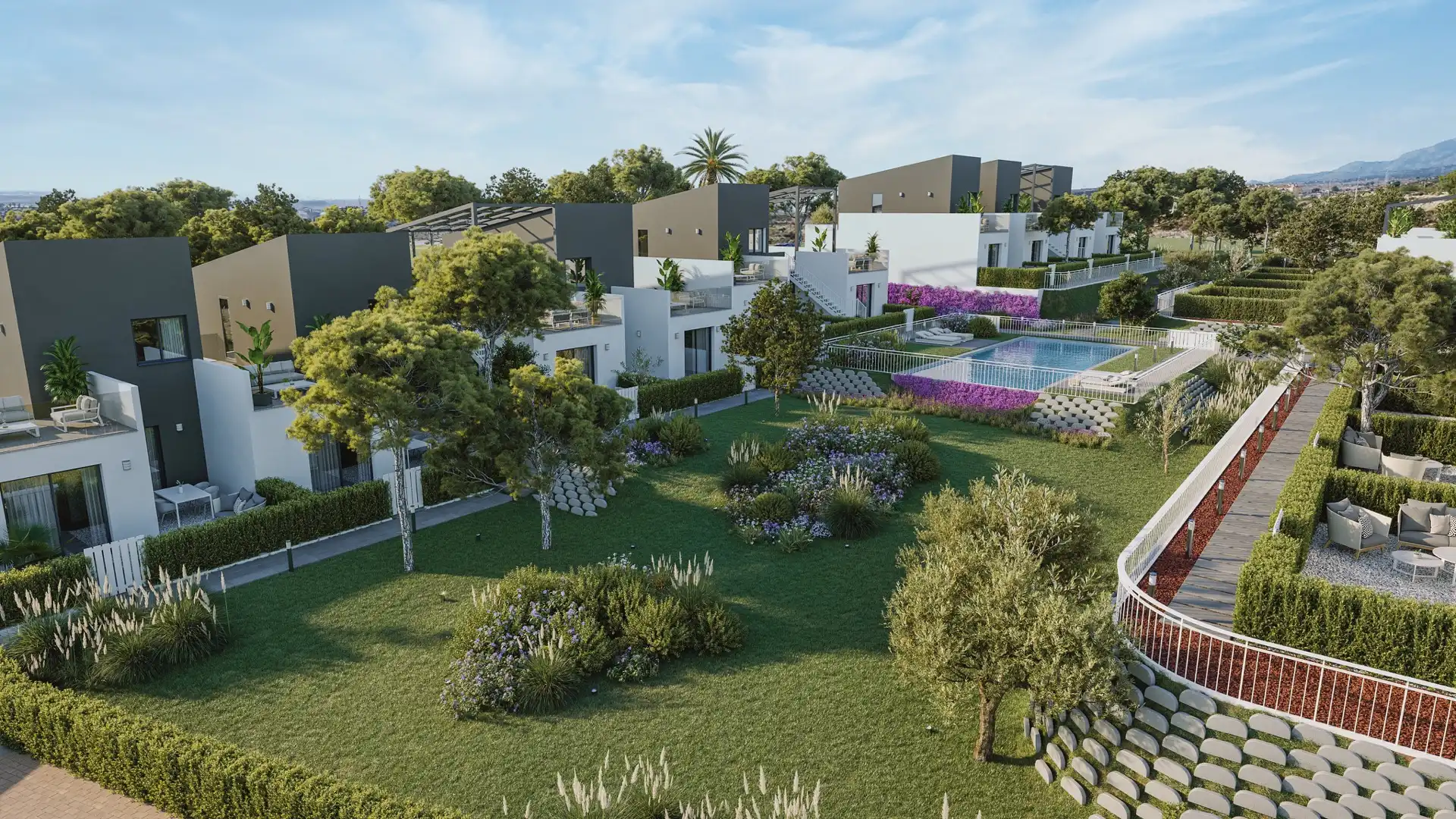 Jardín de Casa adosada en venta en Murcia con Aire acondicionado, Jardín privado y Terraza