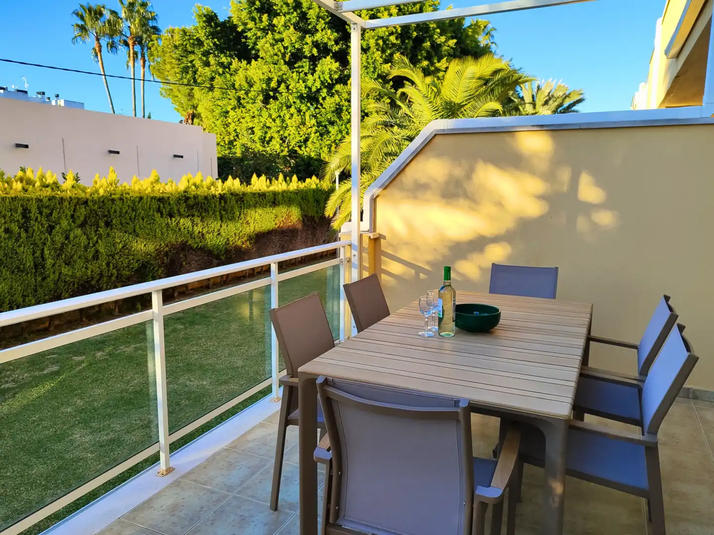 Terrace of Flat for rent in Dénia  with Air Conditioner, Heating and Terrace