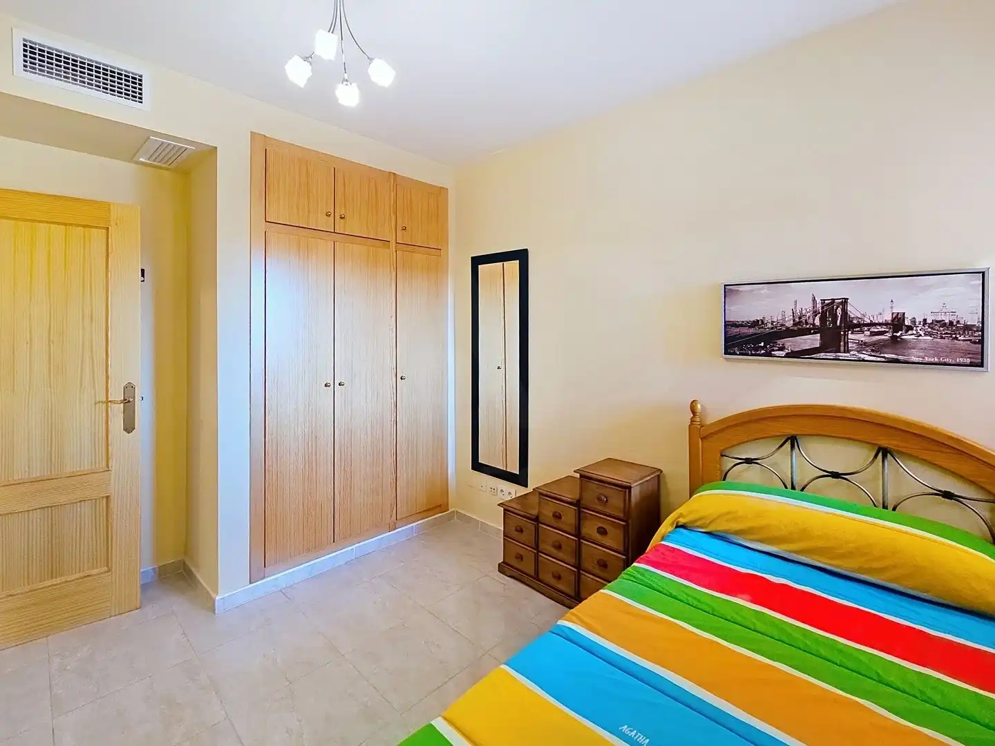 Bedroom of Flat for sale in Miramar  with Air Conditioner, Heating and Terrace