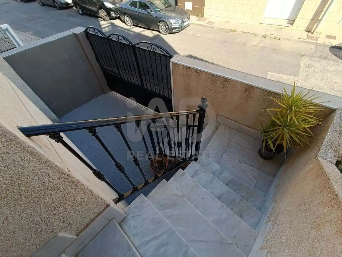 Vista exterior de Casa adosada en venta en Roquetas de Mar con Terraza