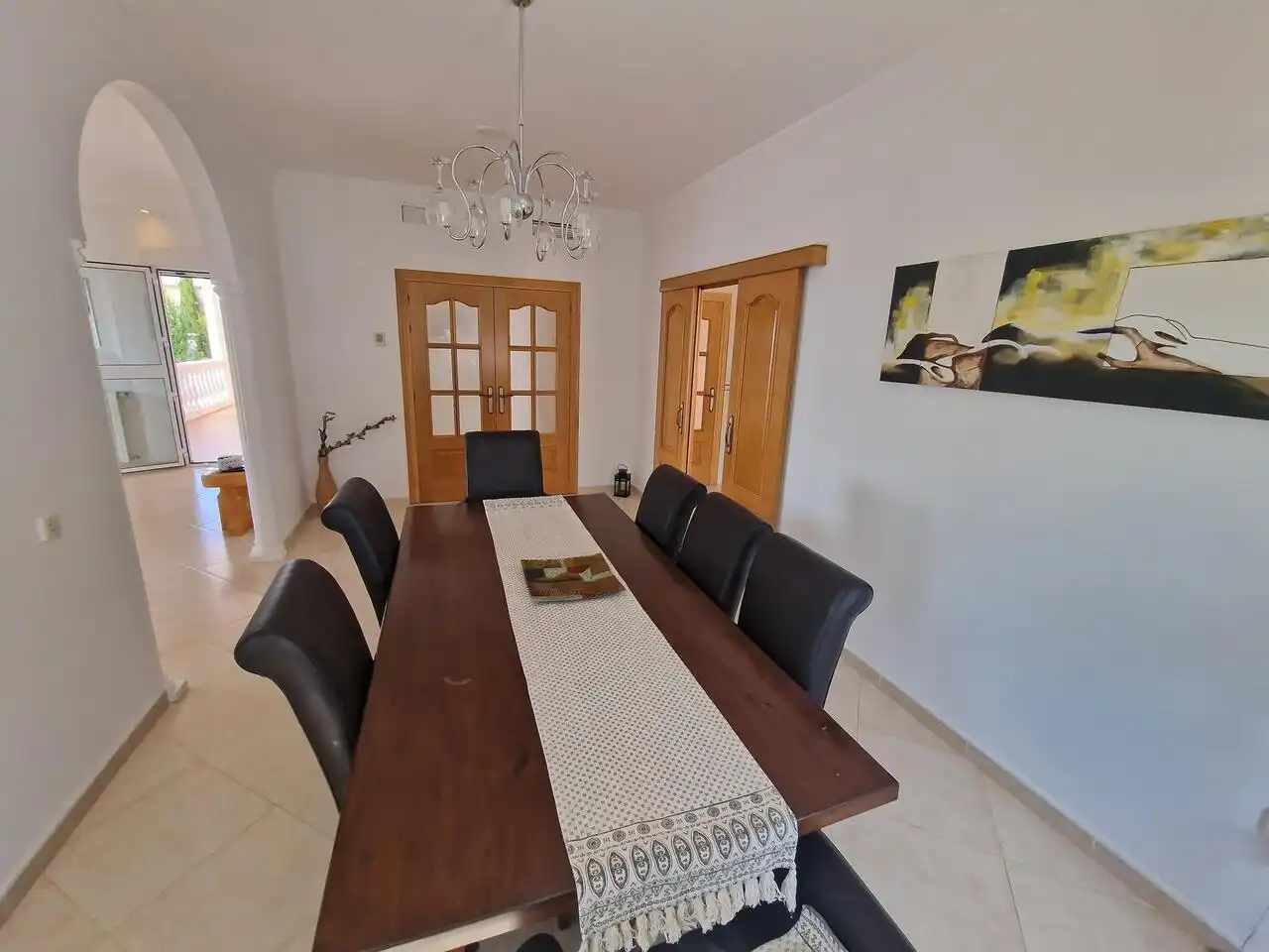 Comedor de Casa o chalet en venta en Periana con Aire acondicionado, Terraza y Piscina