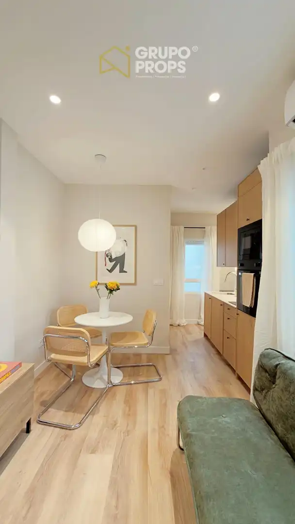 Dining room of Apartments for rent in Madrid  with Air Conditioner and Heating