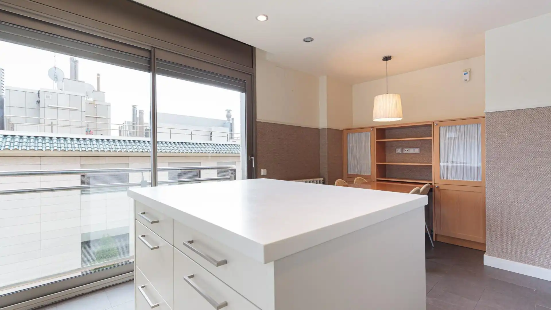Kitchen of Flat for rent in Barcelona  with Private garden, Parquet flooring and Terrace