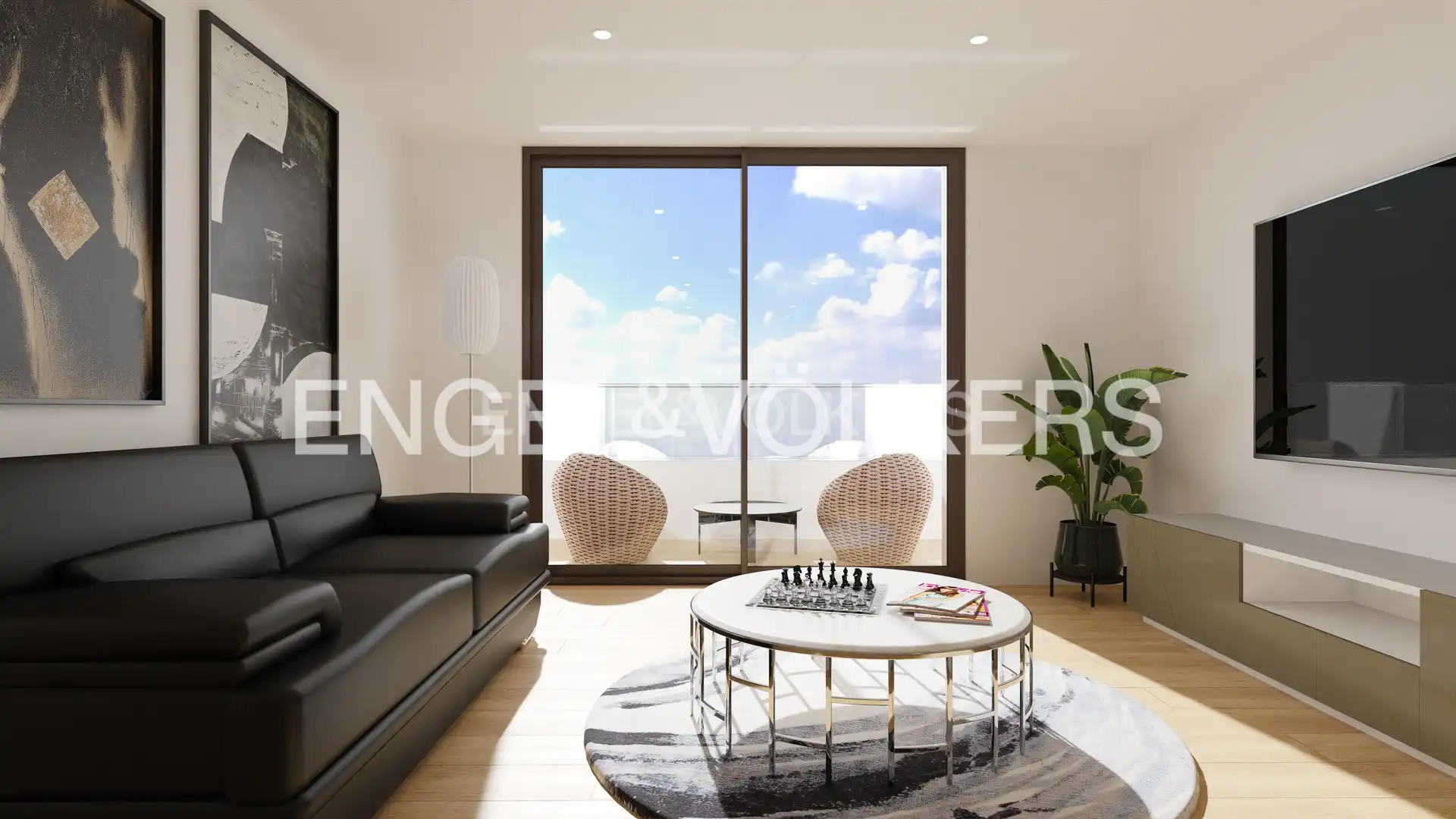 Living room of Flat for sale in Pineda de Mar  with Air Conditioner, Heating and Storage room