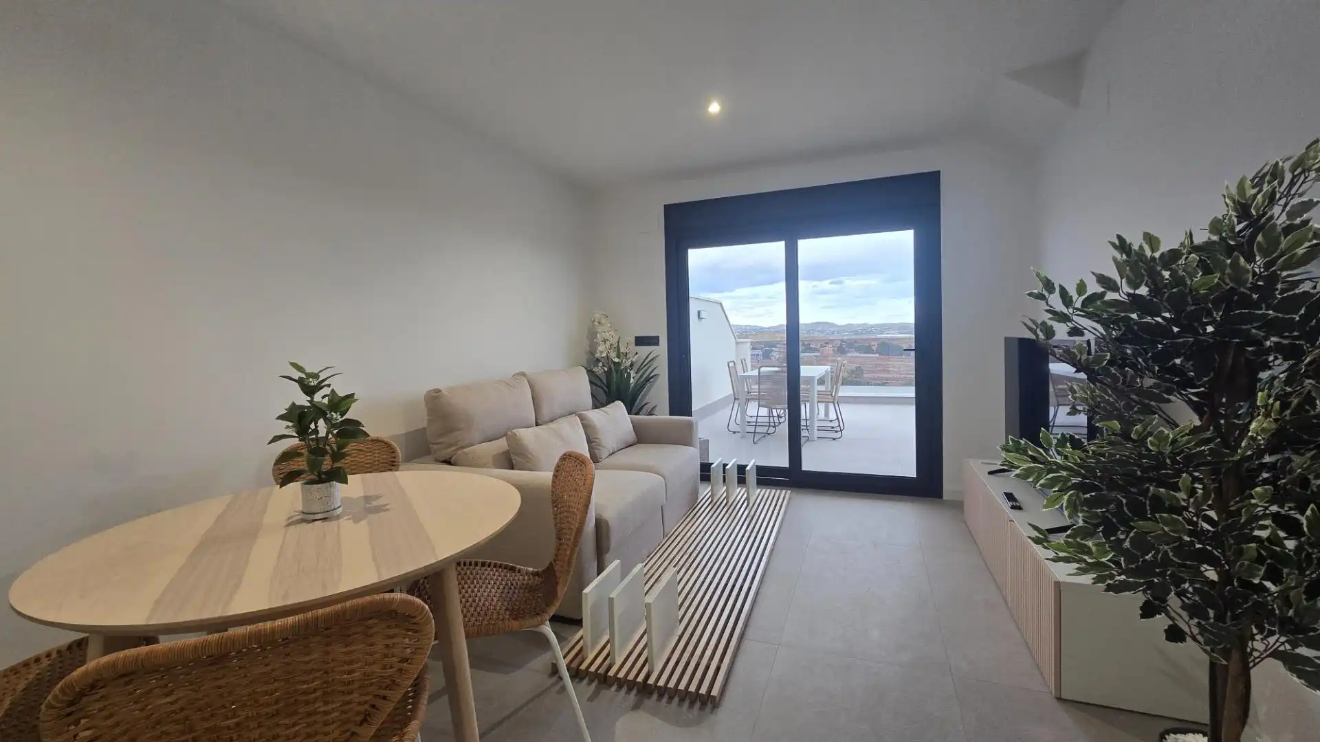 Sala d'estar de Apartament en venda en Mutxamel amb Terrassa i Piscina comunitària