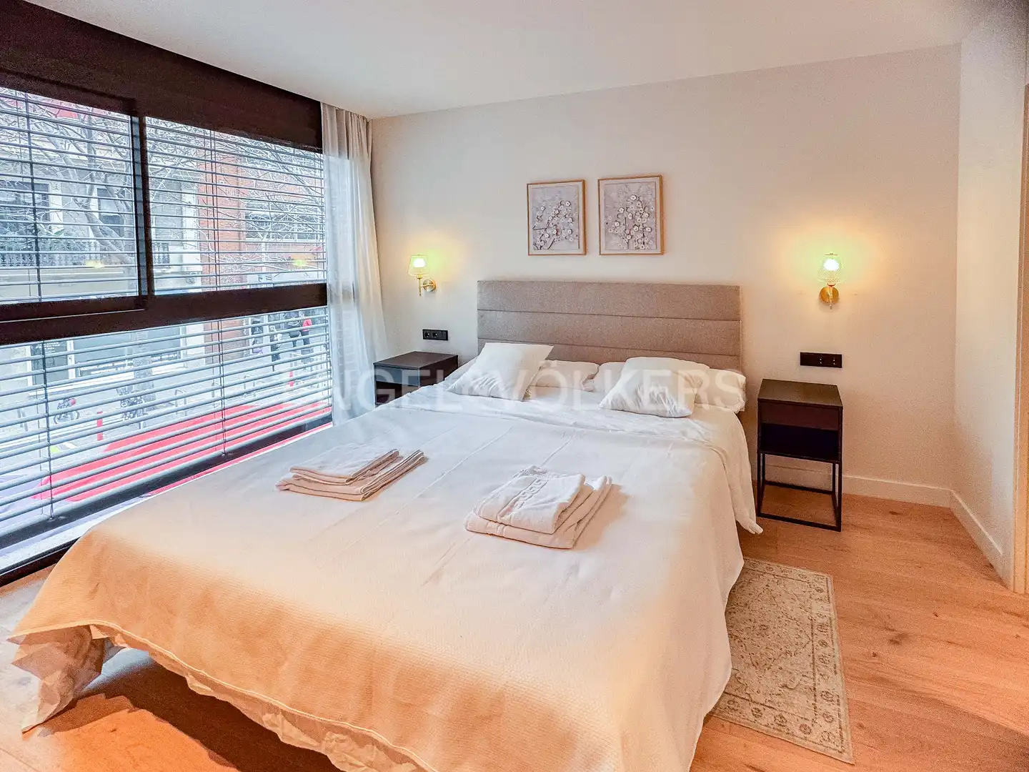 Bedroom of Flat for rent in Barcelona  with Air Conditioner, Heating and Parquet flooring