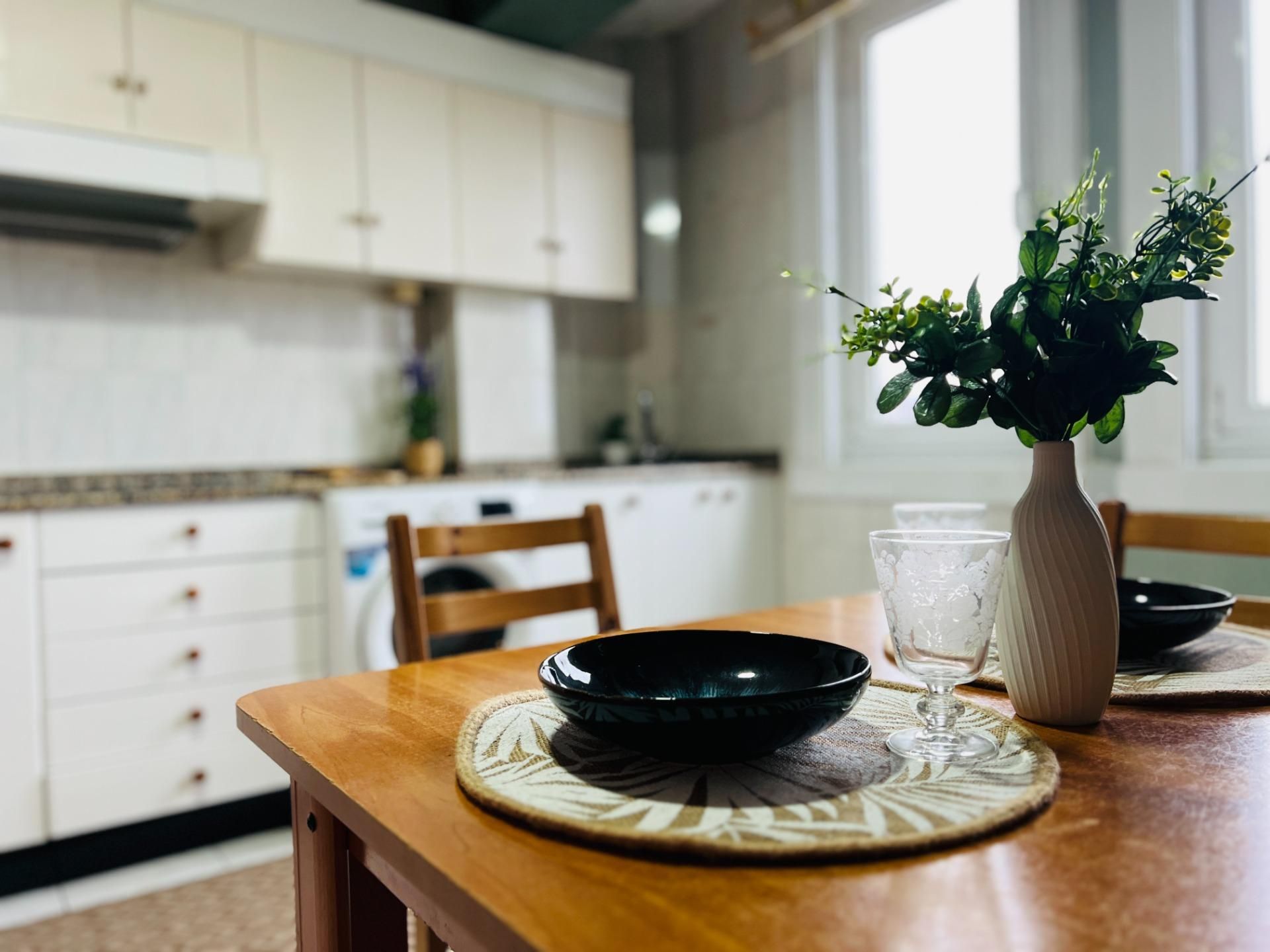 Kitchen of Apartment for sale in A Coruña Capital   with Parquet flooring and Furnished