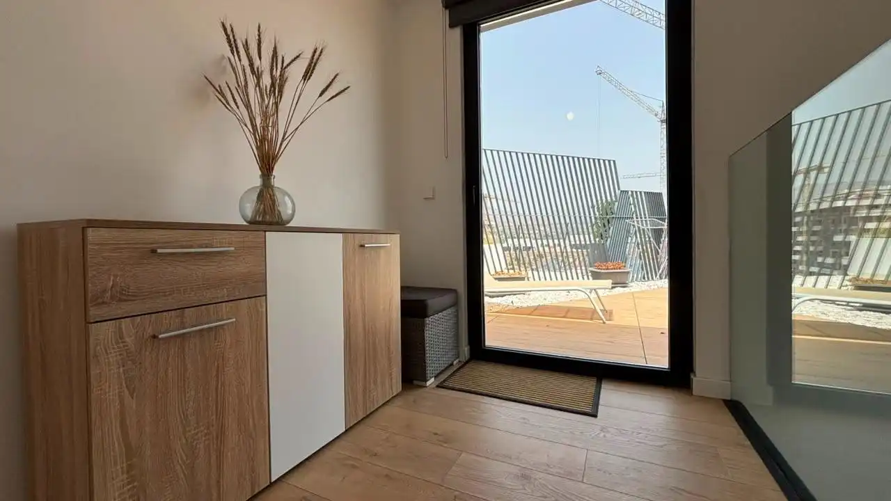 Terrasse von Dachboden zur Miete in Villajoyosa / La Vila Joiosa mit Klimaanlage, Terrasse und Möbliert