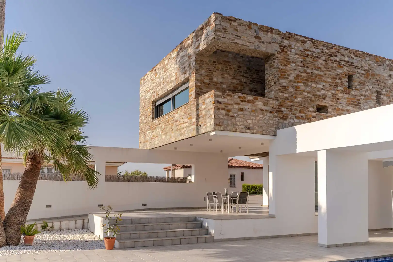 Vista exterior de Casa o xalet en venda en Gójar amb Aire condicionat, Jardí privat i Traster