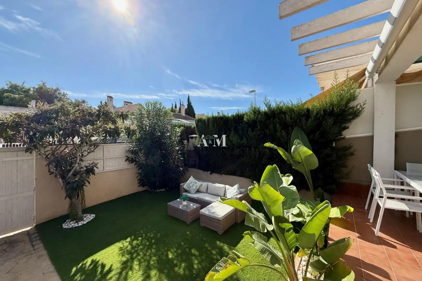Garden of Detached homes for rent in Santa Pola  with Terrace, Swimming Pool and Furnished