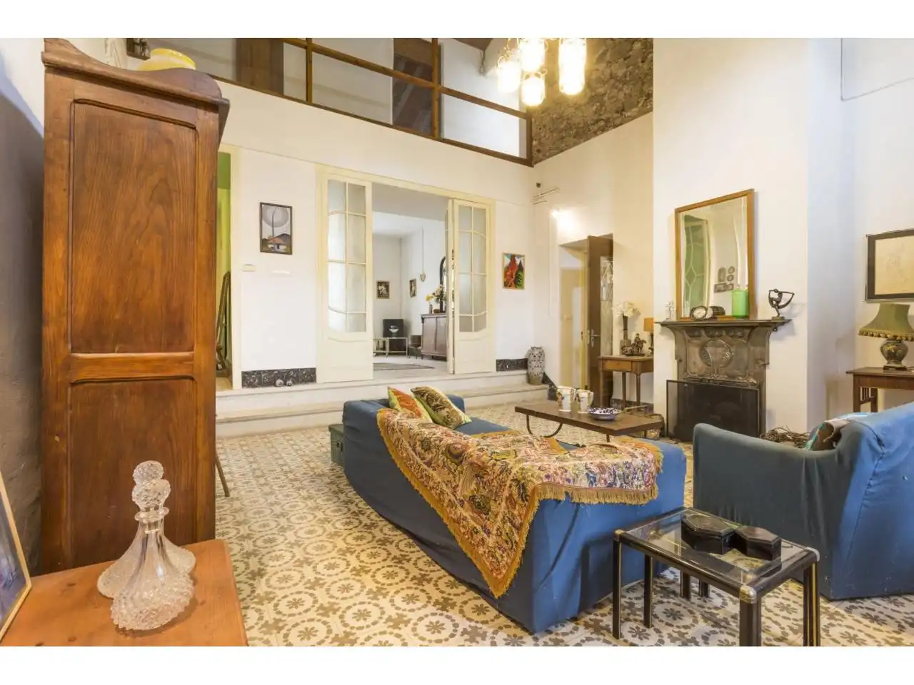 Sala d'estar de Finca rústica en venda en Sant Feliu de Buixalleu