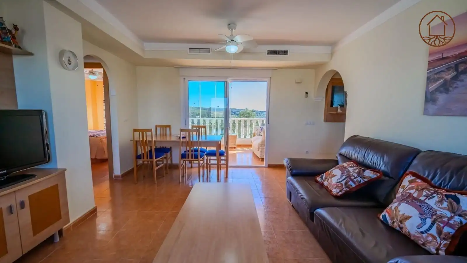 Sala d'estar de Apartament en venda en Guardamar del Segura amb Aire condicionat, Terrassa i Traster