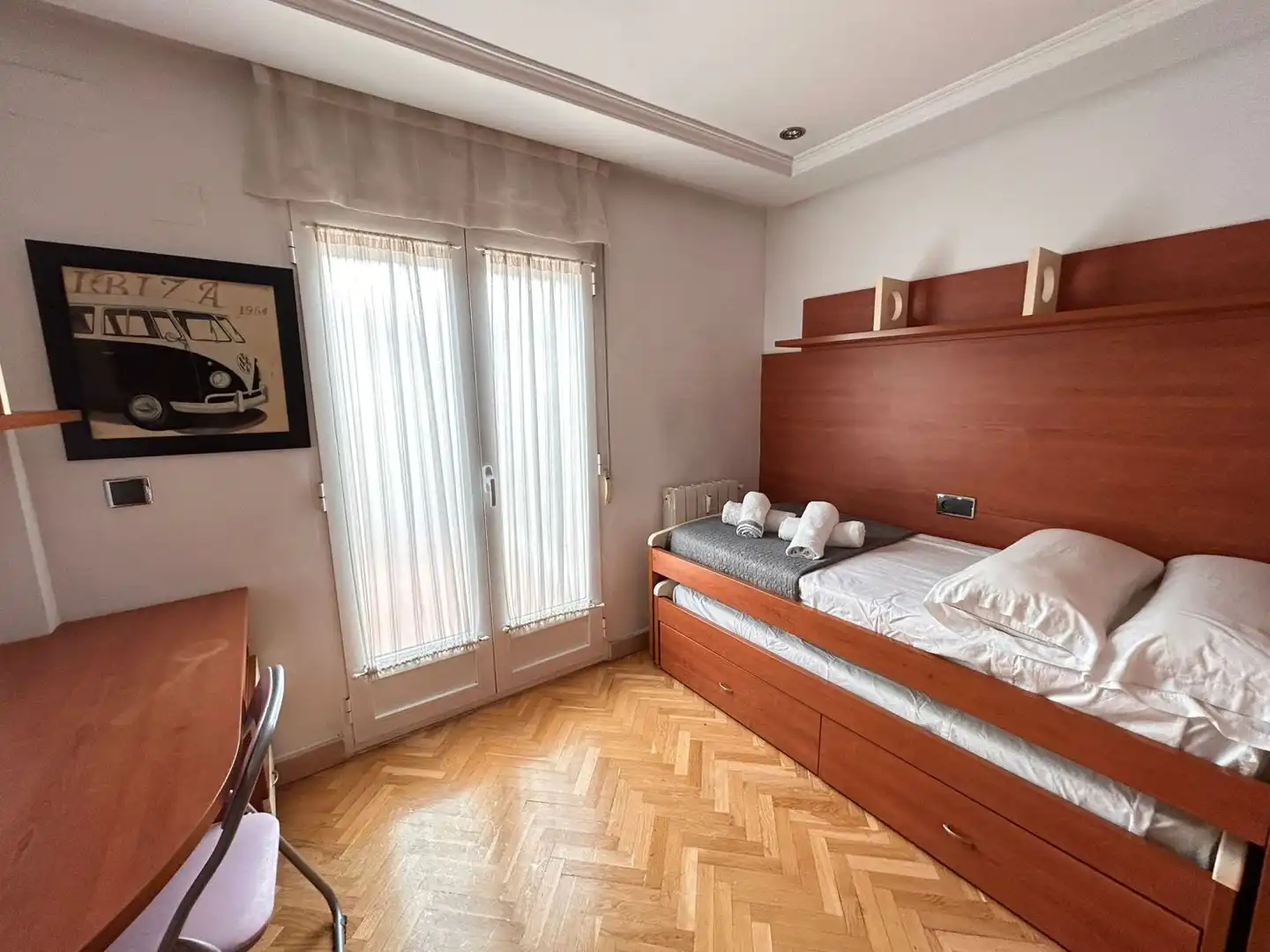 Schlafzimmer von Wohnung zum Verkauf in Albacete mit Klimaanlage, Heizung und Parkett