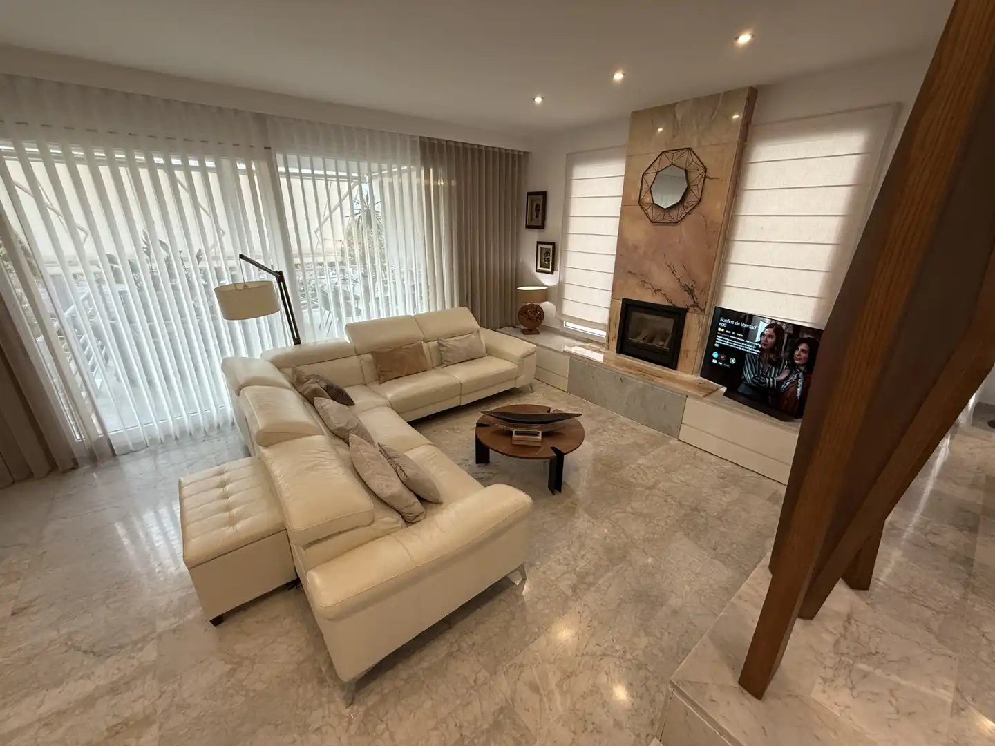 Sala de estar de Casa adosada en venta en Llucmajor con Aire acondicionado, Calefacción y Jardín privado