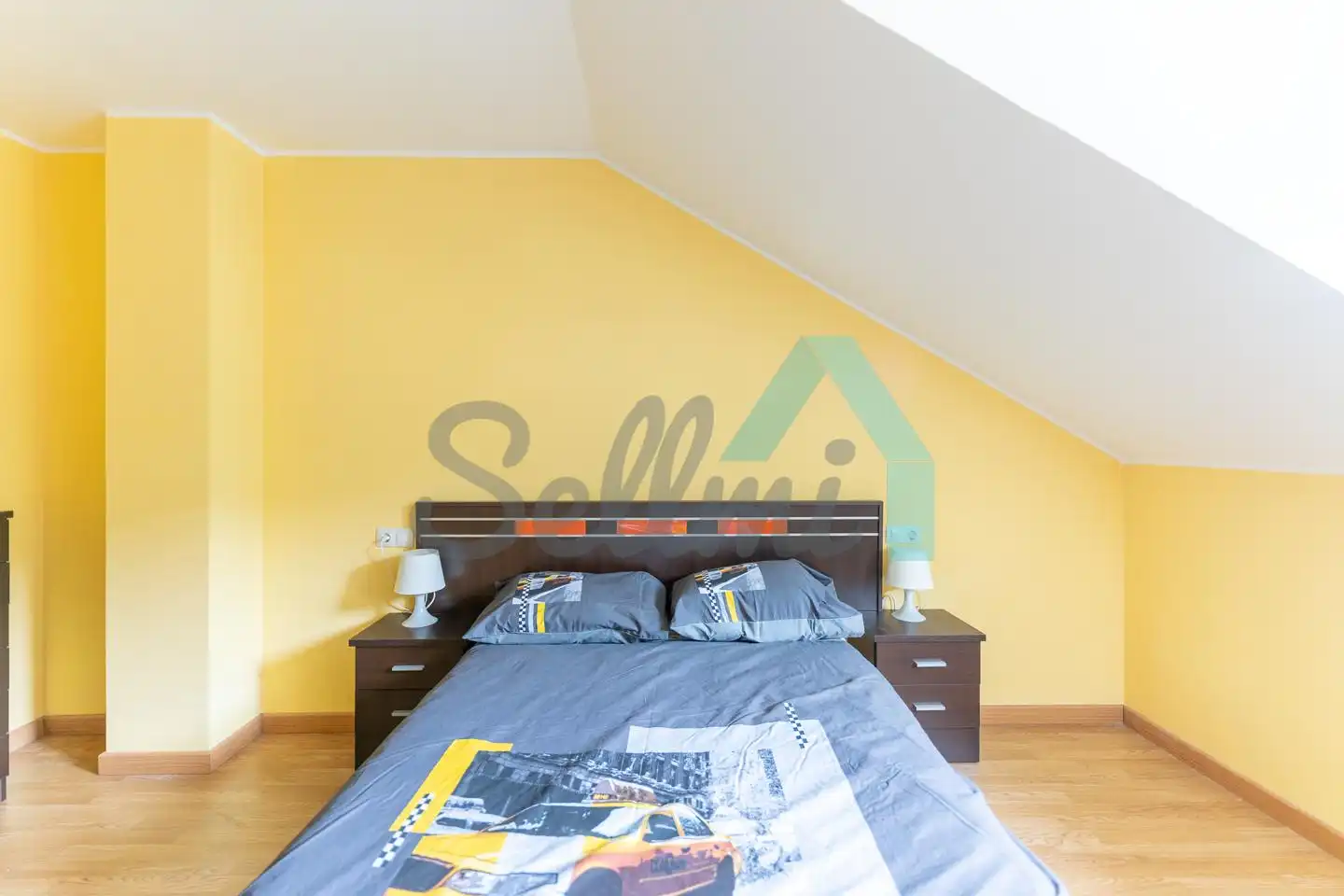 Schlafzimmer von Wohnung zur Miete in Aller mit Heizung und Möbliert