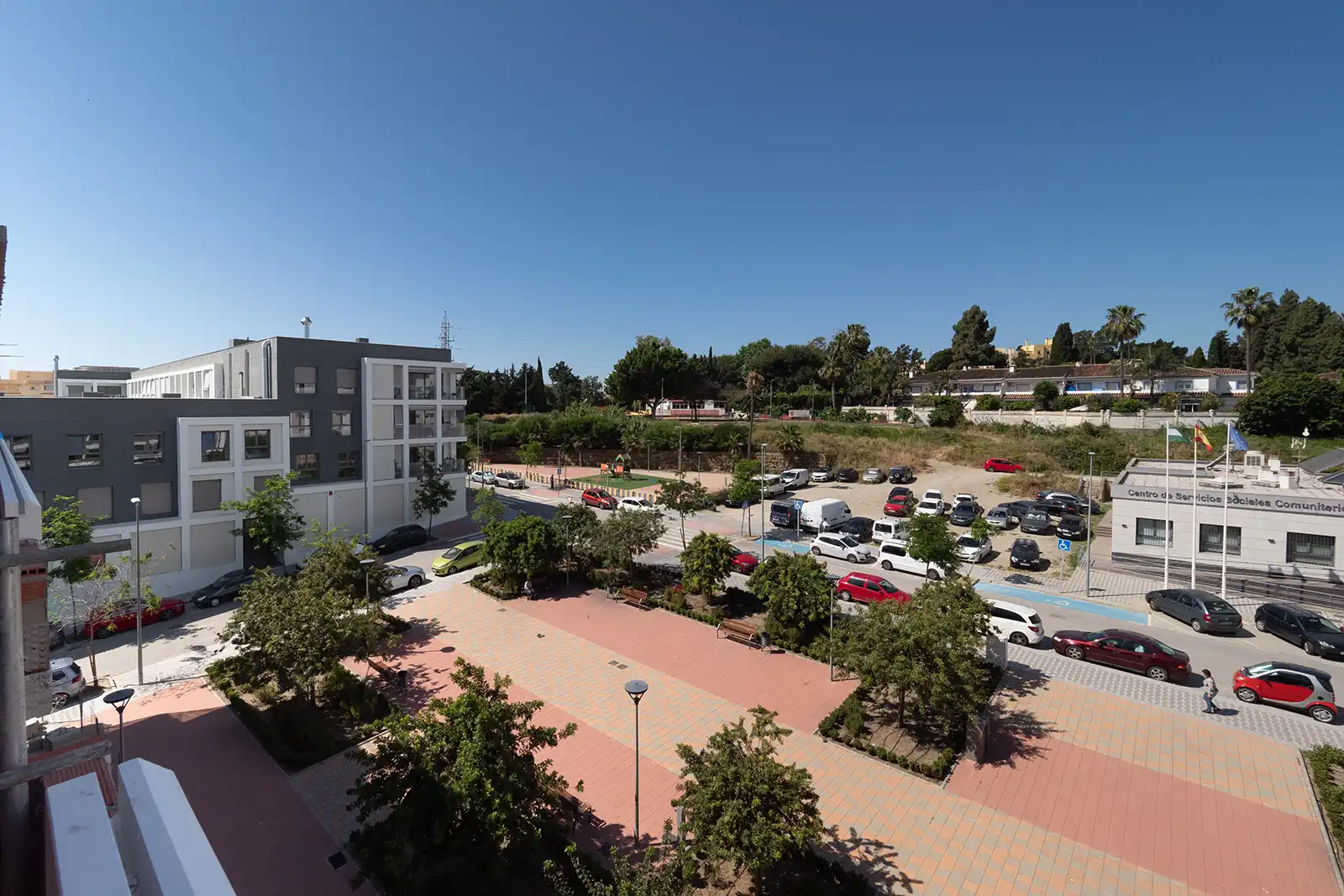 Parking of Flat for sale in Marbella  with Air Conditioner, Home automation and Community pool