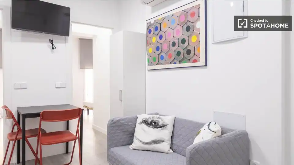 Appartamento con terrazza in affitto a Barrio de Salamanca