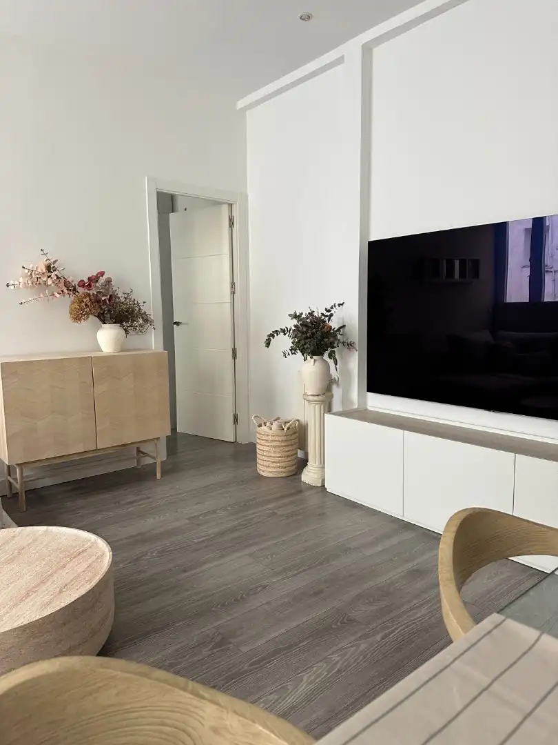 Wohnzimmer von Wohnung zur Miete in Madrid mit Klimaanlage, Heizung und Möbliert