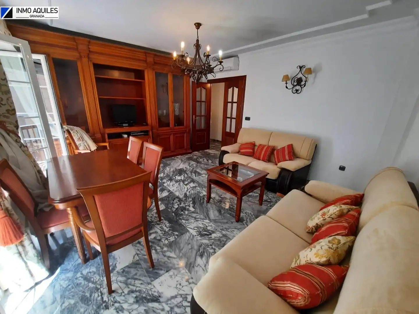 Wohnzimmer von Wohnung zur Miete in Granada mit Klimaanlage, Heizung und Terrasse
