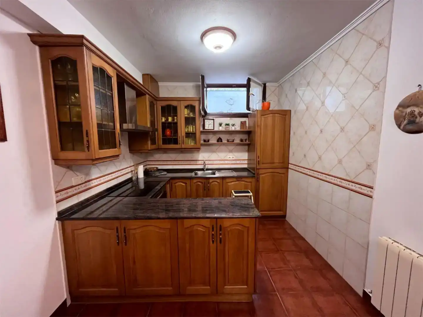 Küche von Wohnung zum Verkauf in Basauri  mit Privatgarten, Parkett und Möbliert