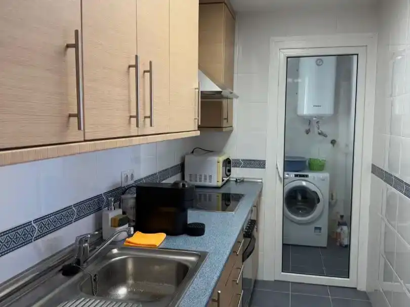 Küche von Wohnung zum Verkauf in Mutxamel mit Klimaanlage, Schwimmbad und Balkon