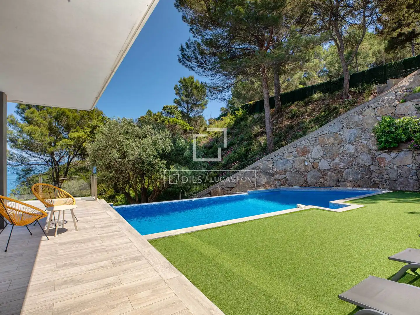 Schwimmbecken von Haus oder Chalet zum Verkauf in Begur mit Klimaanlage, Heizung und Privatgarten