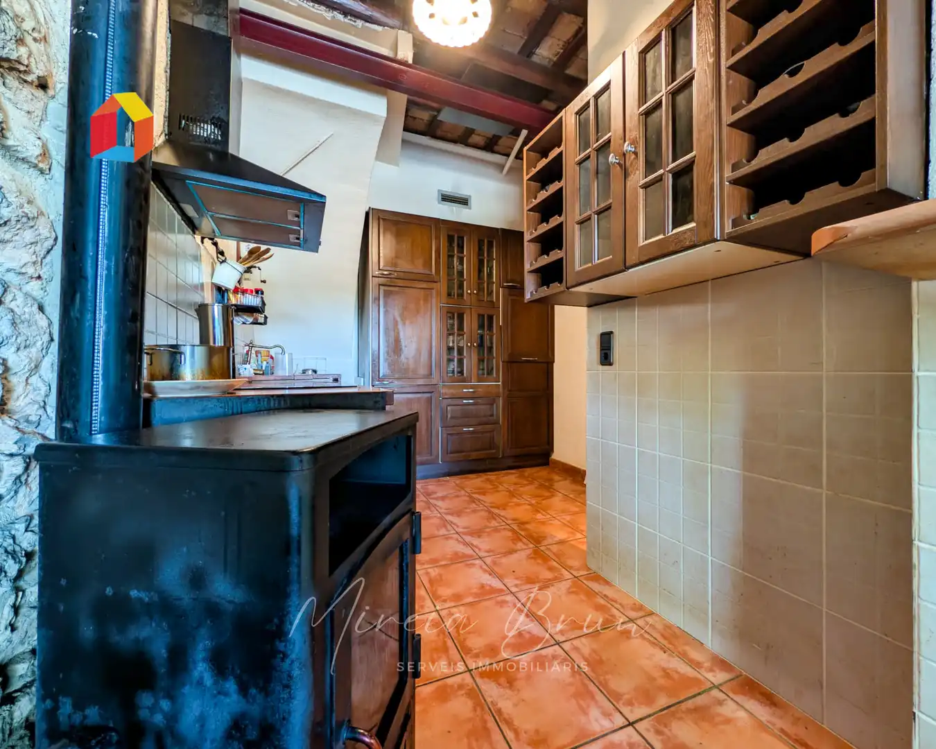 Cocina de Casa adosada en venta en Seva con Calefacción