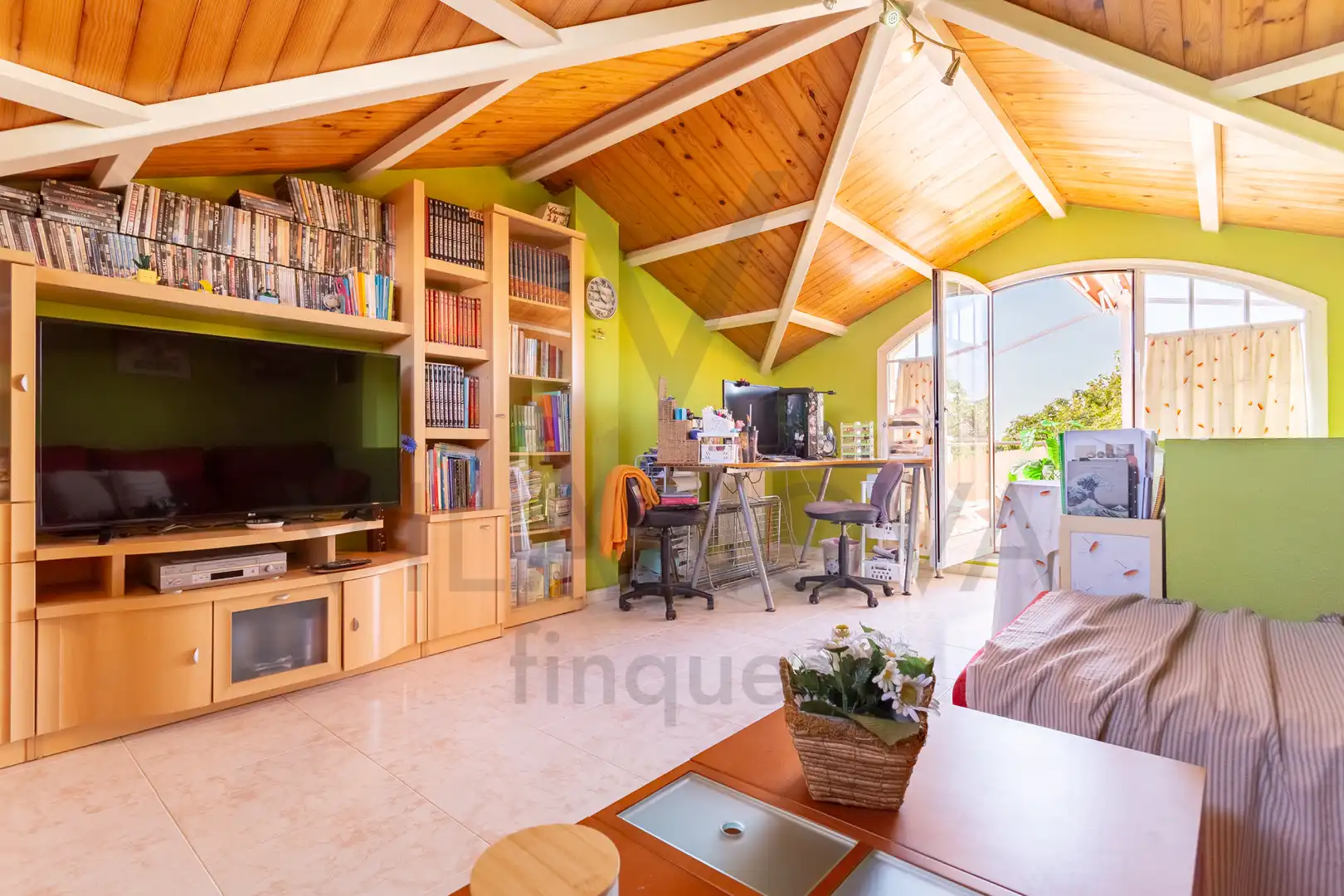 Wohnzimmer von Einfamilien-Reihenhaus zum Verkauf in Reus mit Heizung, Privatgarten und Terrasse