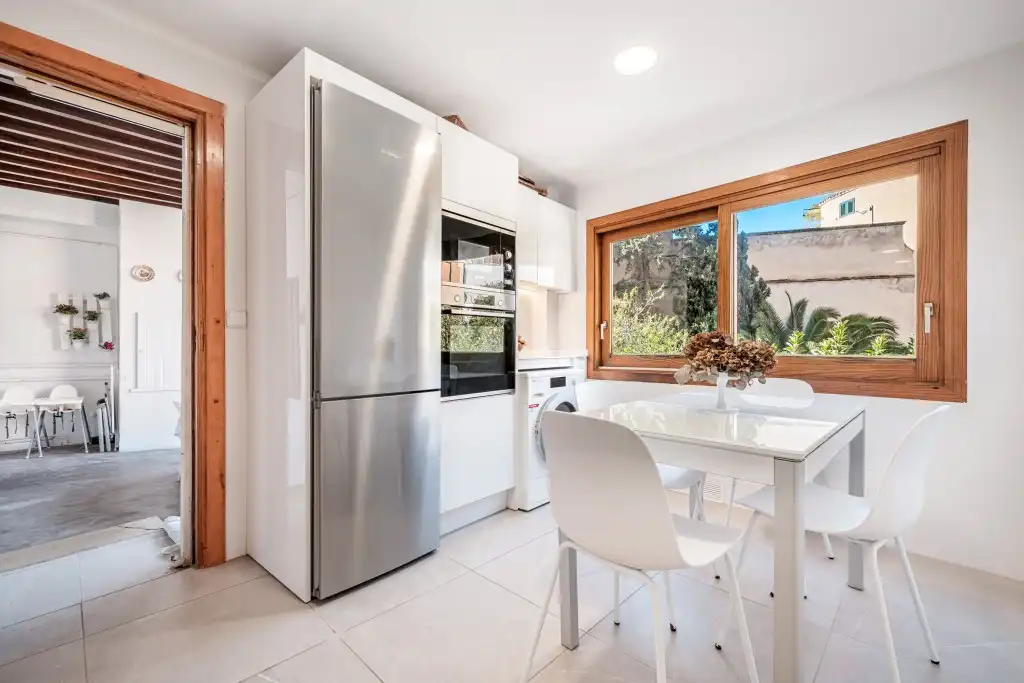 Cuina de Apartament en venda en  Palma de Mallorca amb Calefacció, Jardí privat i Terrassa