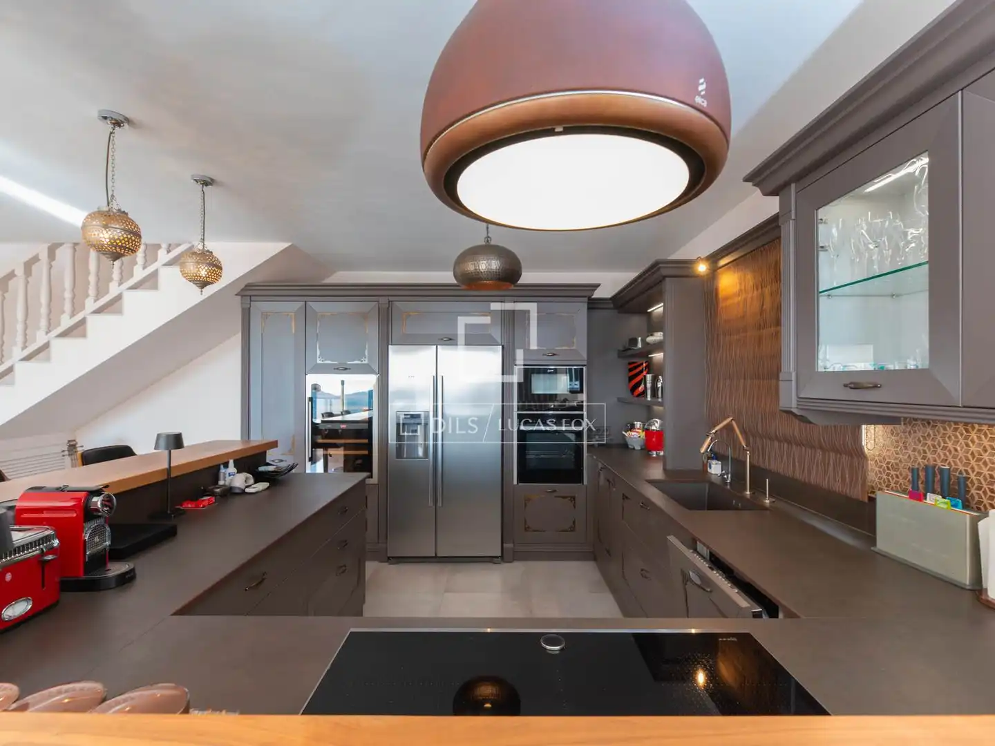 Kitchen of Houses for sale in Santa Eulària des Riu  with Air Conditioner, Heating and Private garden