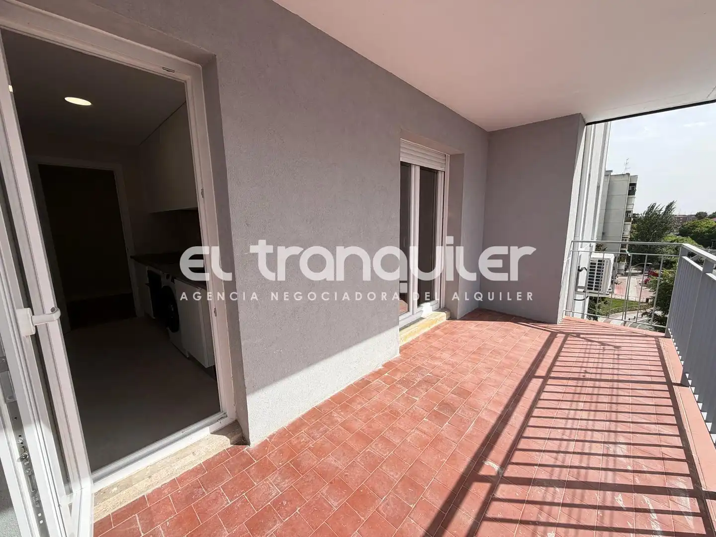Terraza de Piso de alquiler en Humanes de Madrid con Aire acondicionado, Parquet y Terraza