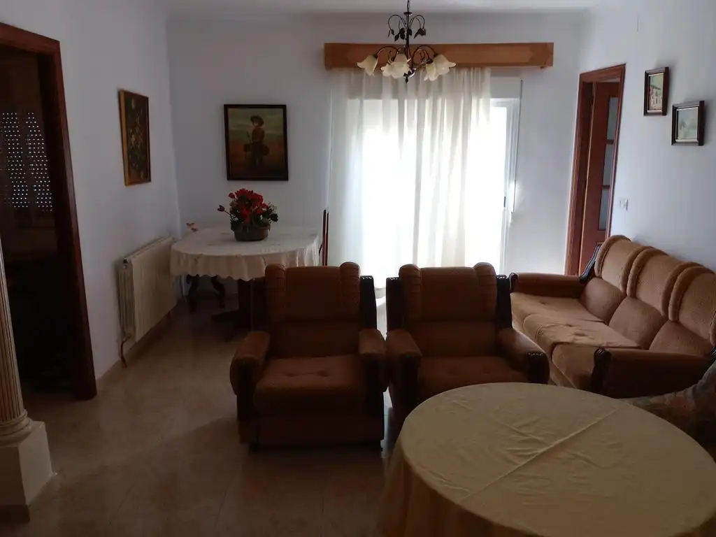Sala de estar de Casa o chalet en venta en Santa Amalia con Calefacción, Jardín privado y Terraza