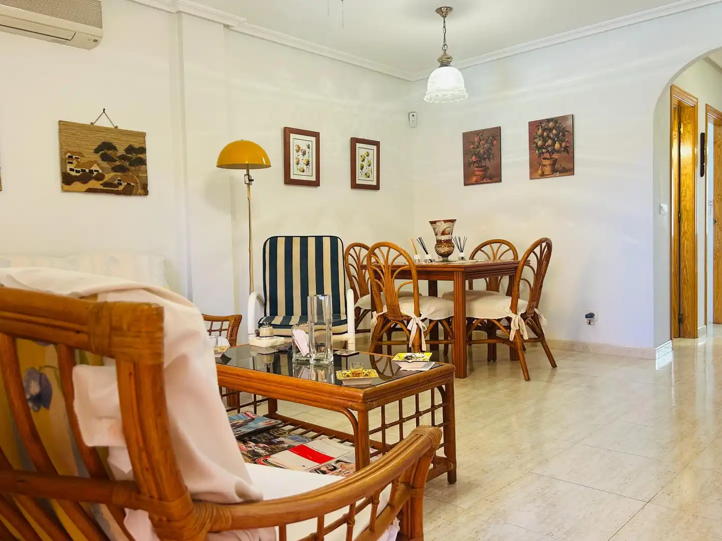 Esszimmer von Einfamilien-Reihenhaus zum Verkauf in San Javier mit Klimaanlage, Terrasse und Möbliert