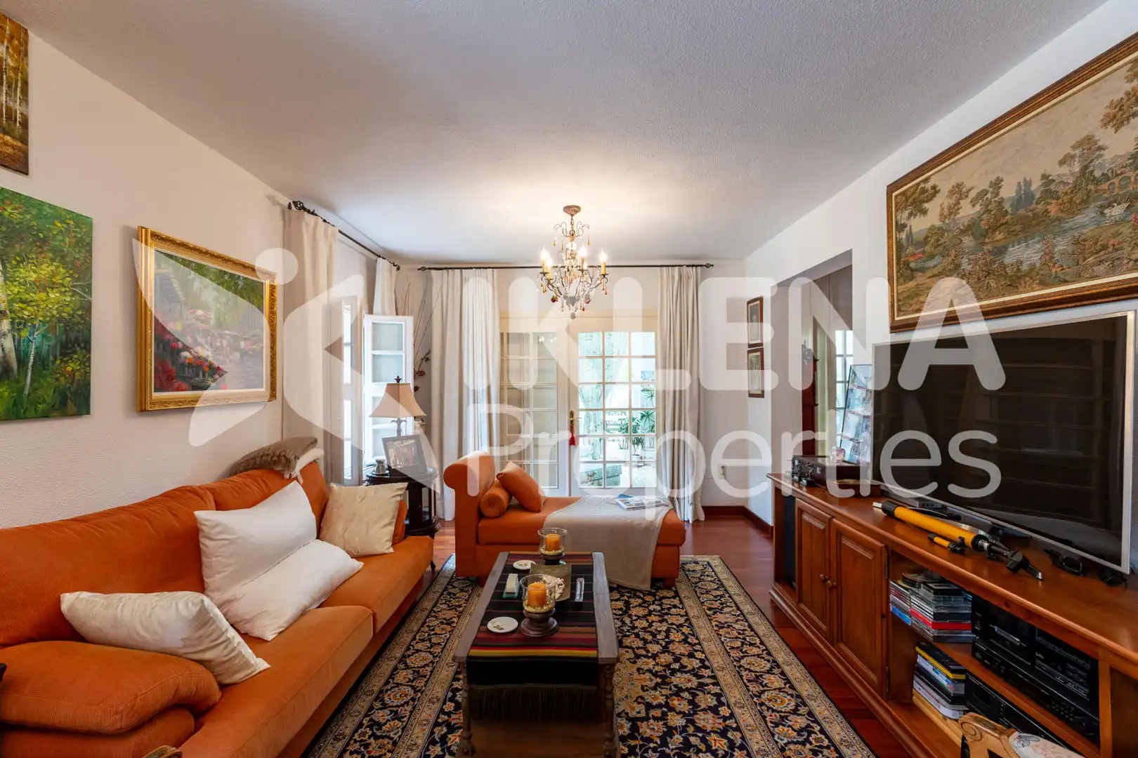Living room of Houses for sale in Roquetas de Mar  with Air Conditioner, Private garden and Terrace