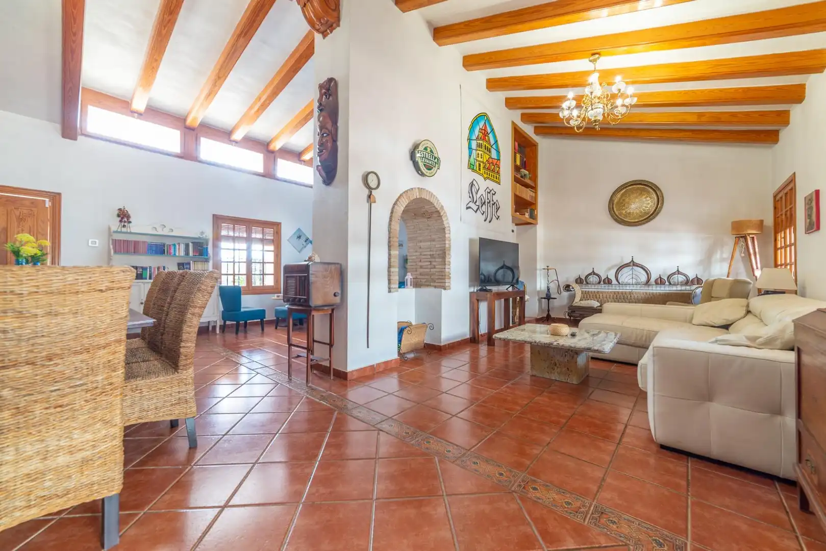 Sala d'estar de Casa o xalet en venda en San Javier amb Aire condicionat, Calefacció i Jardí privat
