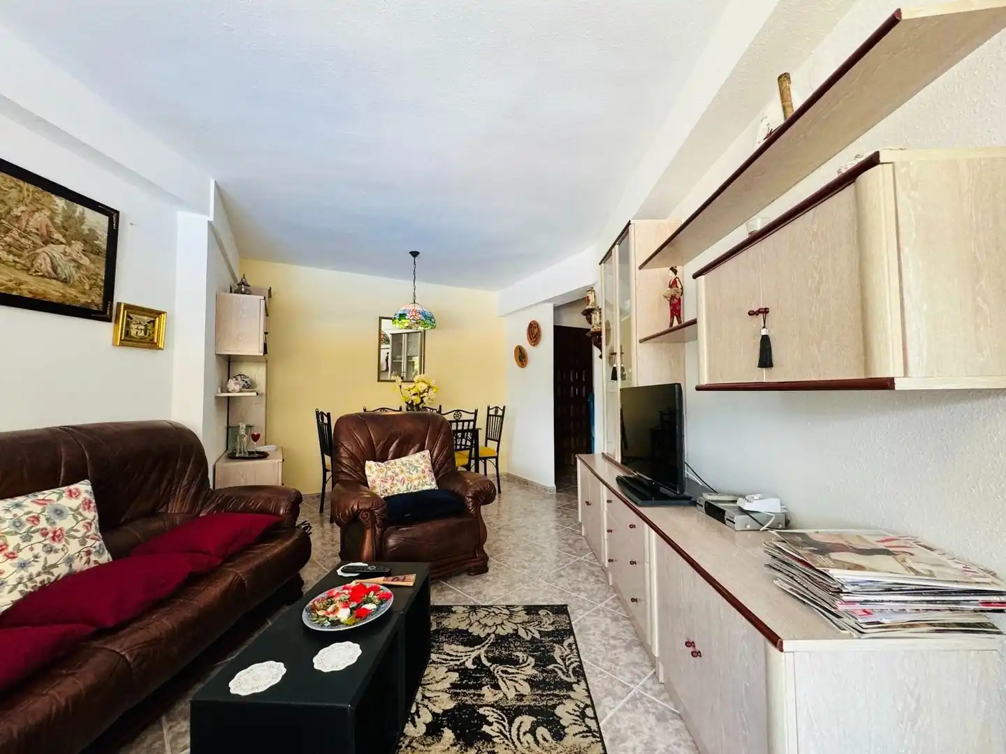 Sala d'estar de Pis en venda en Algarrobo amb Piscina comunitària