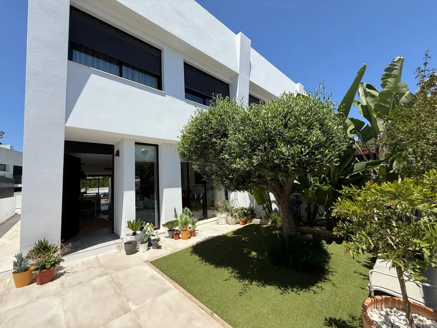 Exterior view of Houses for sale in Santa Eulària des Riu  with Air Conditioner, Heating and Terrace