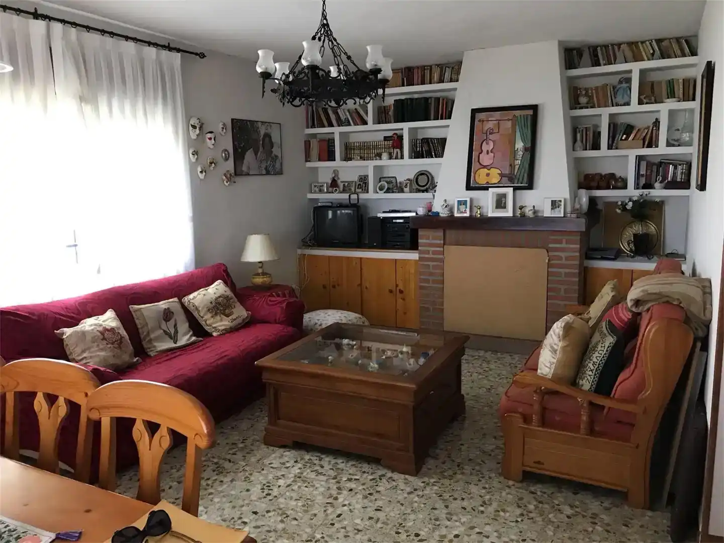 Sala de estar de Casa o chalet en venta en Fontiveros con Jardín privado, Amueblado y Horno