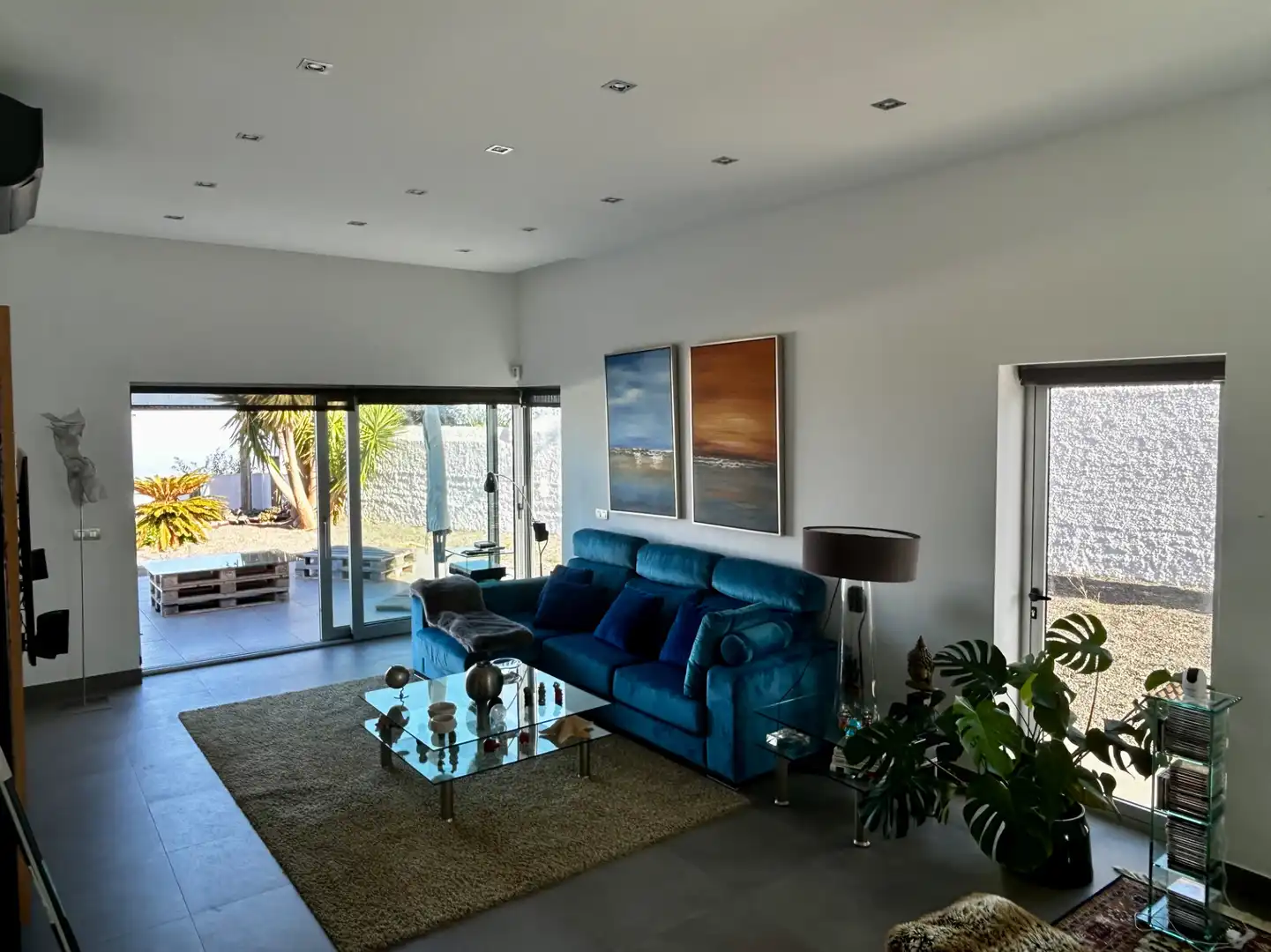 Sala de estar de Casa o chalet en venta en Santa Brígida con Aire acondicionado, Calefacción y Jardín privado