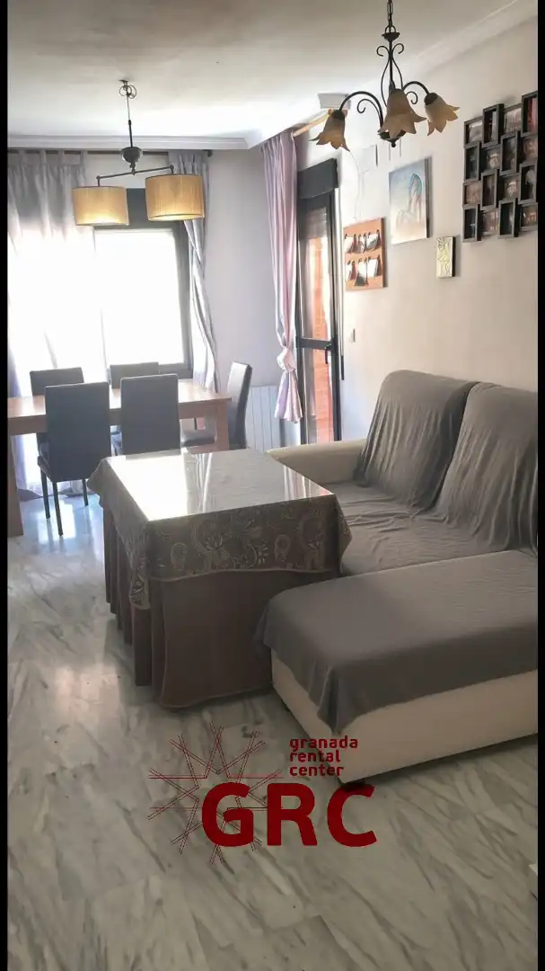 Living room of Flat for rent in Granada  with Heating, Furnished and Oven