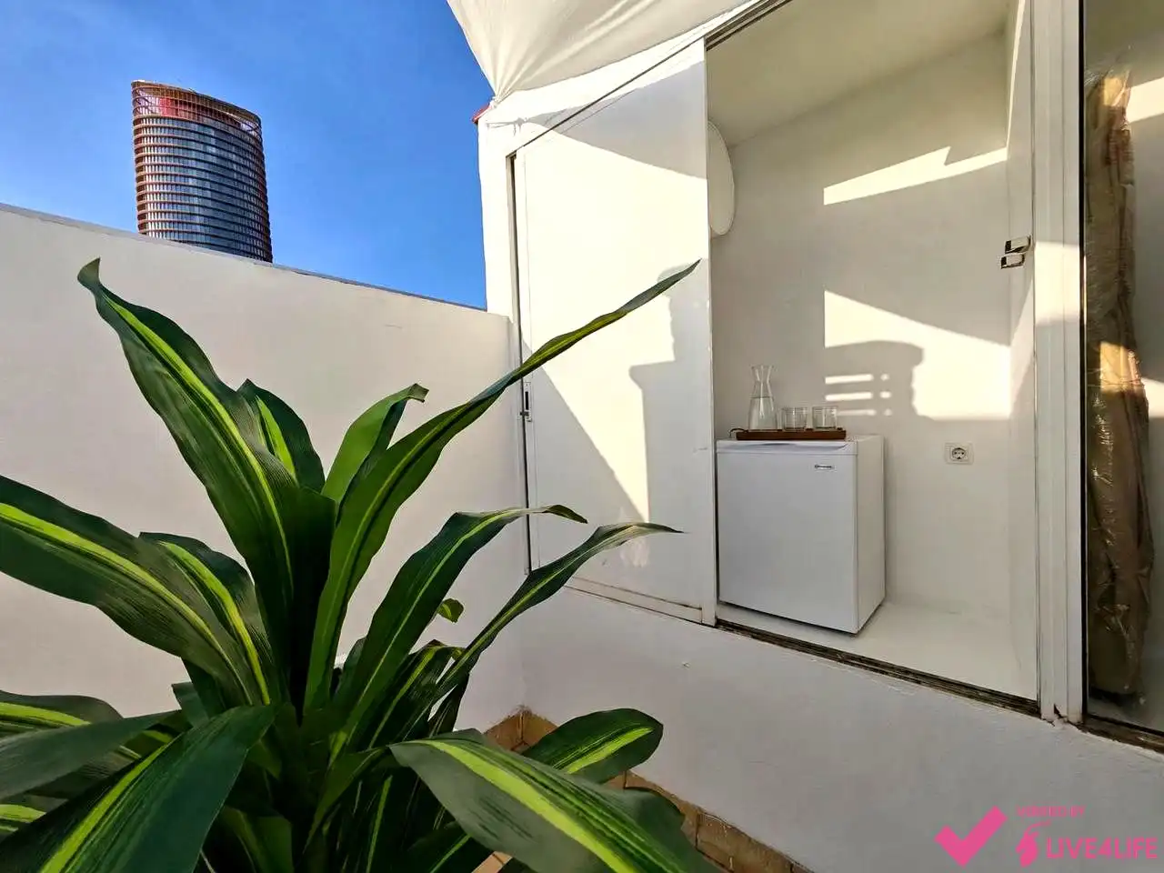 Terrasse von Maisonette zur Miete in Sevilla mit Klimaanlage, Terrasse und Möbliert