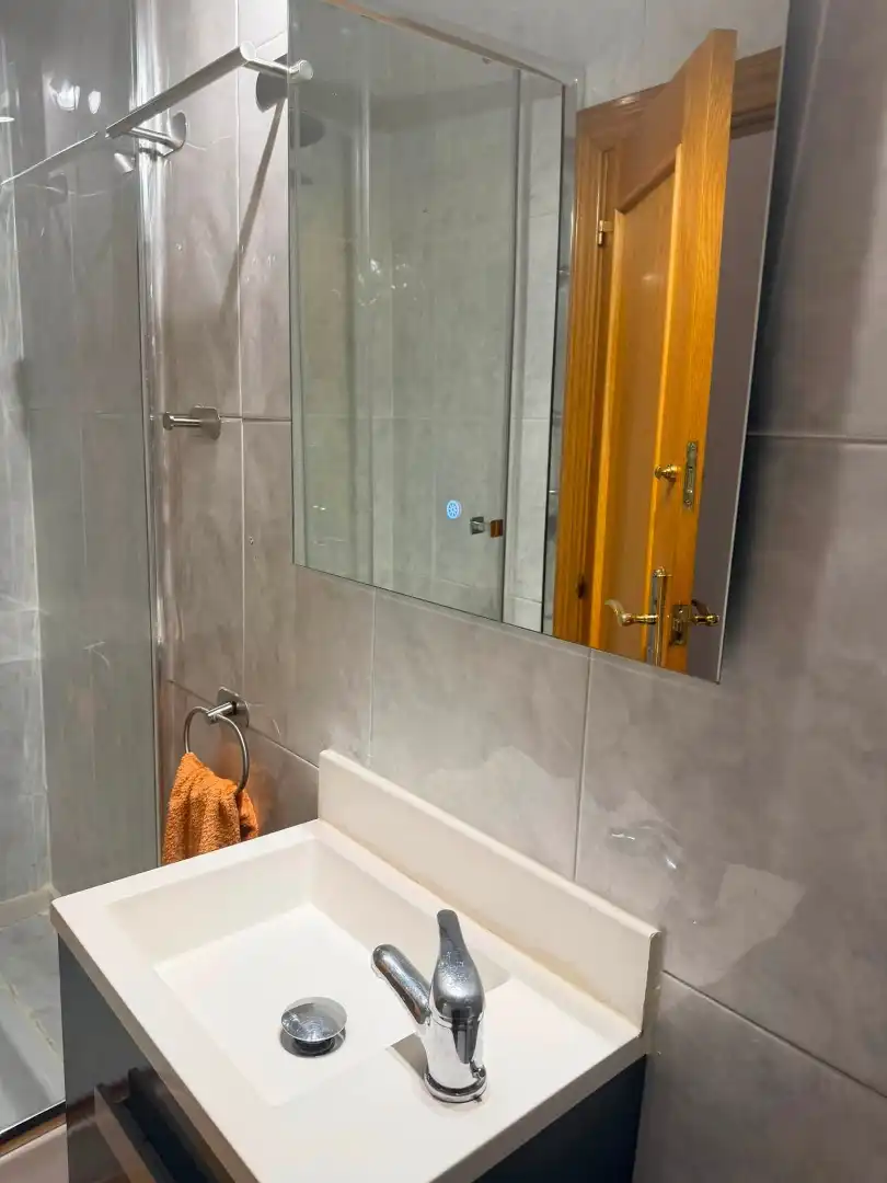 Bathroom of Flat for sale in Torrelavega   with Heating, Parquet flooring and Furnished